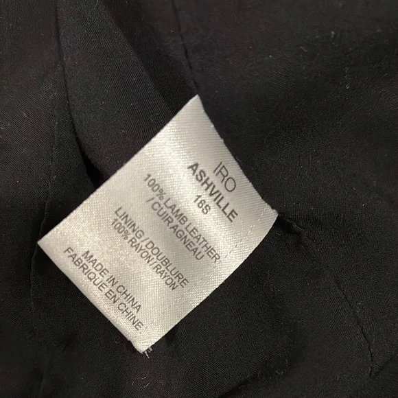 Red Ashville Lamb Leather Biker Jacket size 38 (size 6) - Picture 4 of 9